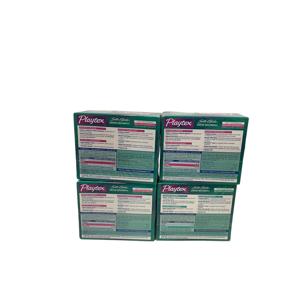 Vintage Playtex Cardboard Tampons 80 Count Display Only Movie New Sealed 1998 - Picture 2 of 4
